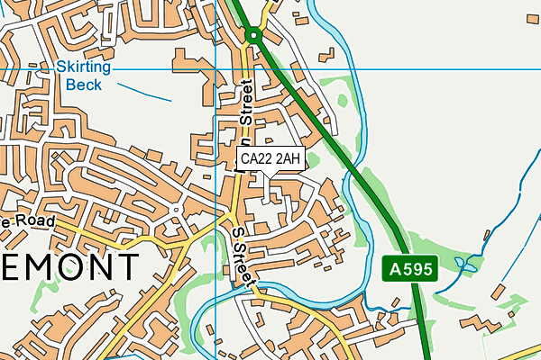 CA22 2AH map - OS VectorMap District (Ordnance Survey)