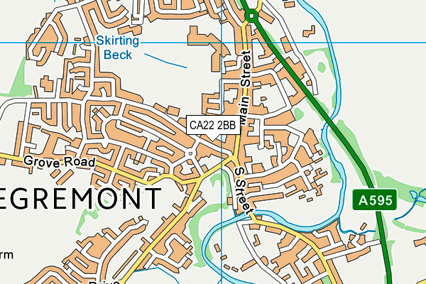 CA22 2BB map - OS VectorMap District (Ordnance Survey)