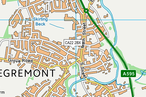 CA22 2BX map - OS VectorMap District (Ordnance Survey)