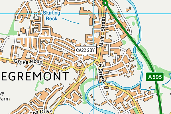 CA22 2BY map - OS VectorMap District (Ordnance Survey)