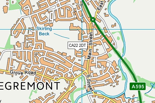 CA22 2DT map - OS VectorMap District (Ordnance Survey)