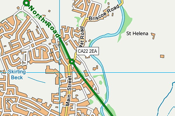 CA22 2EA map - OS VectorMap District (Ordnance Survey)