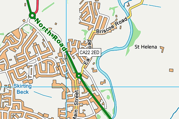 CA22 2ED map - OS VectorMap District (Ordnance Survey)