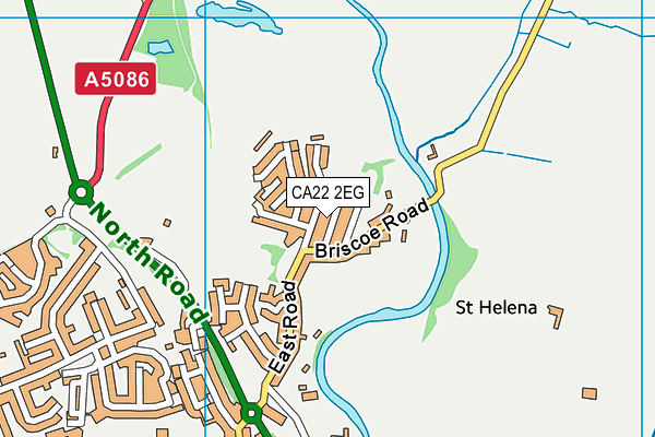 CA22 2EG map - OS VectorMap District (Ordnance Survey)