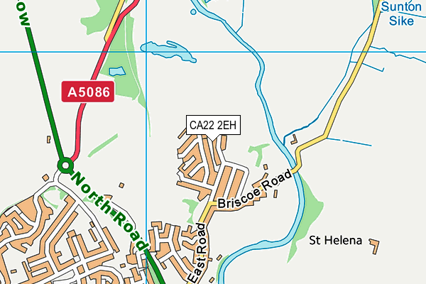 CA22 2EH map - OS VectorMap District (Ordnance Survey)