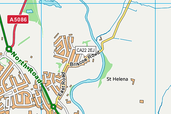 CA22 2EJ map - OS VectorMap District (Ordnance Survey)