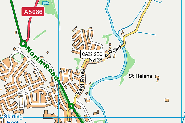CA22 2EQ map - OS VectorMap District (Ordnance Survey)