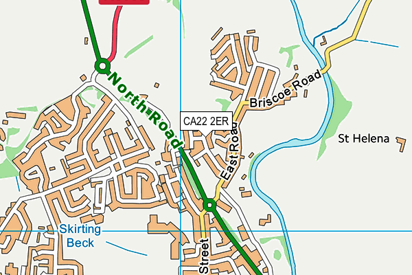 CA22 2ER map - OS VectorMap District (Ordnance Survey)