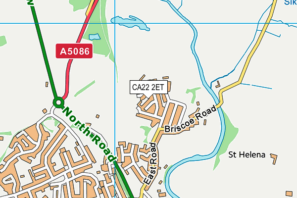 CA22 2ET map - OS VectorMap District (Ordnance Survey)