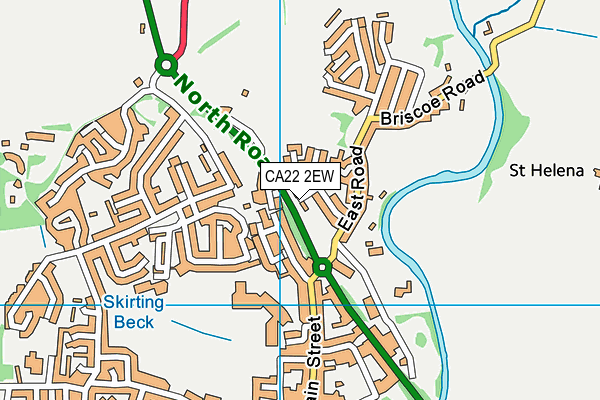 CA22 2EW map - OS VectorMap District (Ordnance Survey)