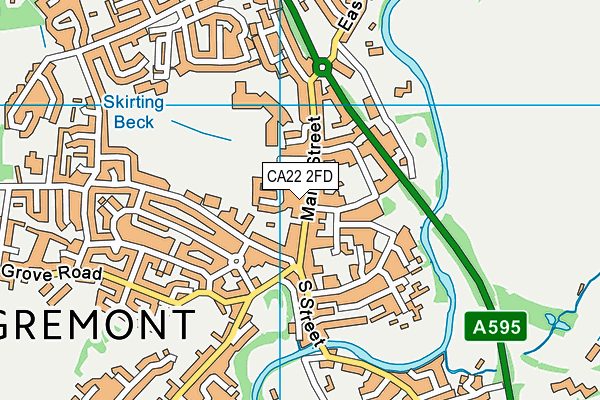 CA22 2FD map - OS VectorMap District (Ordnance Survey)