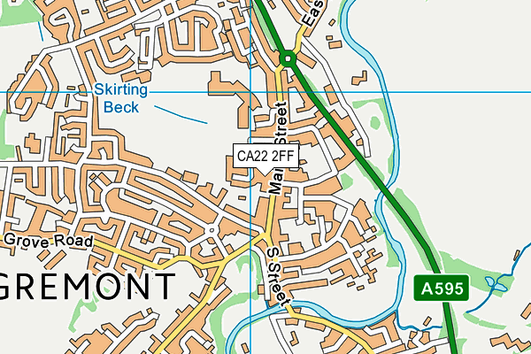 CA22 2FF map - OS VectorMap District (Ordnance Survey)