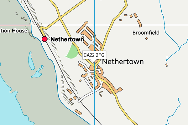 CA22 2FG map - OS VectorMap District (Ordnance Survey)