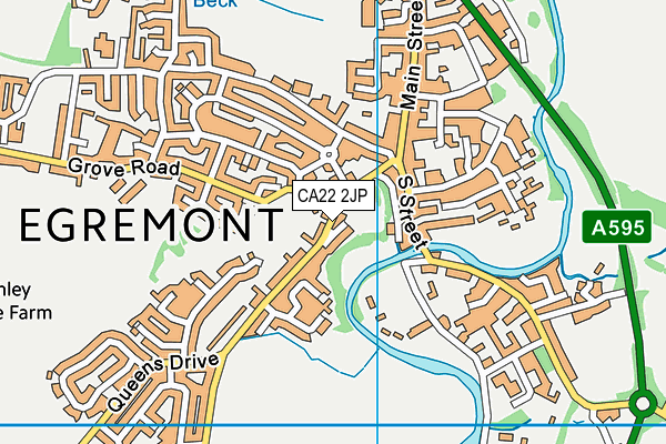 CA22 2JP map - OS VectorMap District (Ordnance Survey)