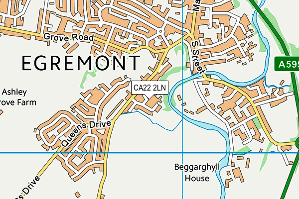 CA22 2LN map - OS VectorMap District (Ordnance Survey)