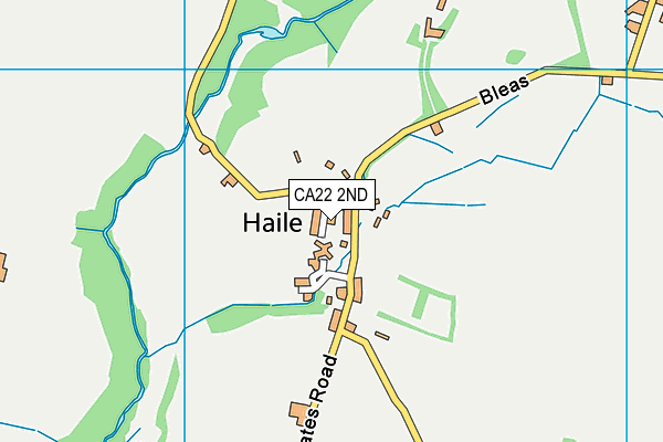 CA22 2ND map - OS VectorMap District (Ordnance Survey)