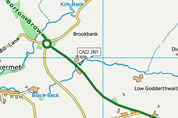 CA22 2NY map - OS VectorMap District (Ordnance Survey)