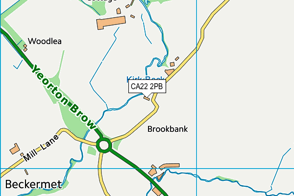 CA22 2PB map - OS VectorMap District (Ordnance Survey)