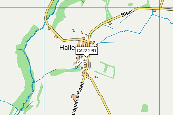 CA22 2PD map - OS VectorMap District (Ordnance Survey)