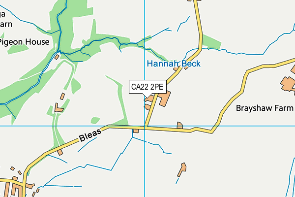 CA22 2PE map - OS VectorMap District (Ordnance Survey)