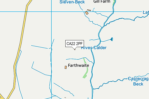 CA22 2PF map - OS VectorMap District (Ordnance Survey)