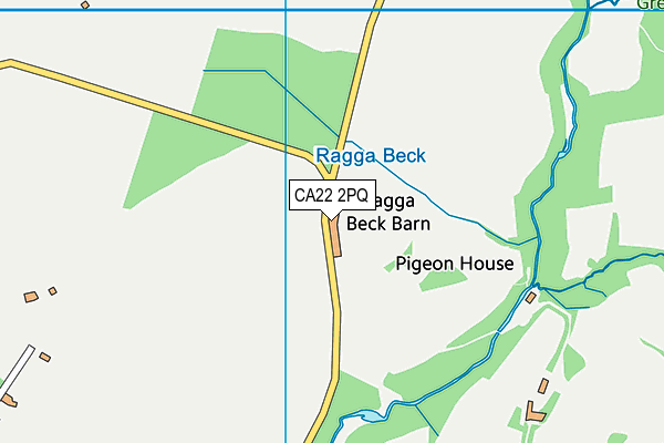 CA22 2PQ map - OS VectorMap District (Ordnance Survey)