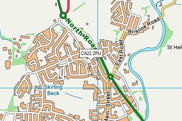 CA22 2PU map - OS VectorMap District (Ordnance Survey)