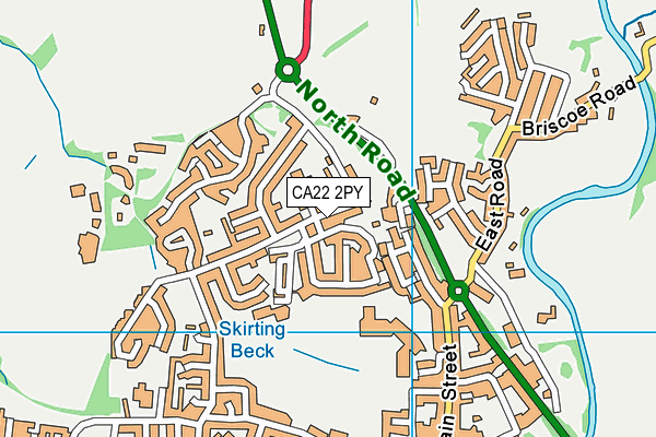 CA22 2PY map - OS VectorMap District (Ordnance Survey)