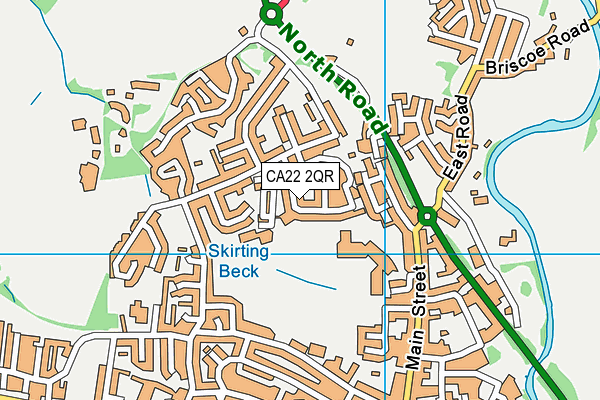 CA22 2QR map - OS VectorMap District (Ordnance Survey)