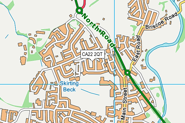 CA22 2QT map - OS VectorMap District (Ordnance Survey)