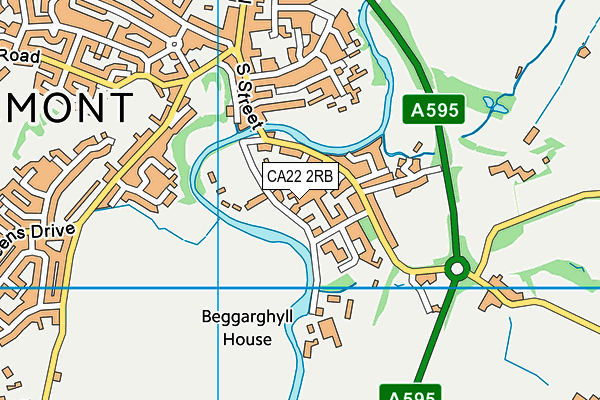 CA22 2RB map - OS VectorMap District (Ordnance Survey)