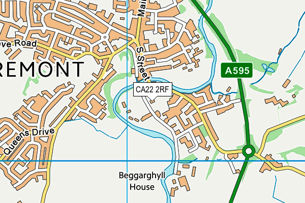 CA22 2RF map - OS VectorMap District (Ordnance Survey)