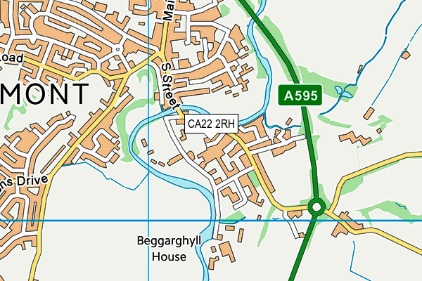 CA22 2RH map - OS VectorMap District (Ordnance Survey)