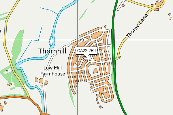 CA22 2RJ map - OS VectorMap District (Ordnance Survey)