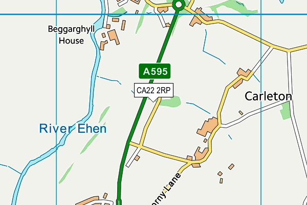 CA22 2RP map - OS VectorMap District (Ordnance Survey)