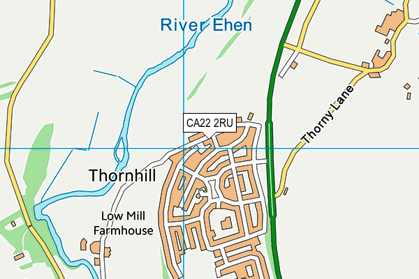 CA22 2RU map - OS VectorMap District (Ordnance Survey)