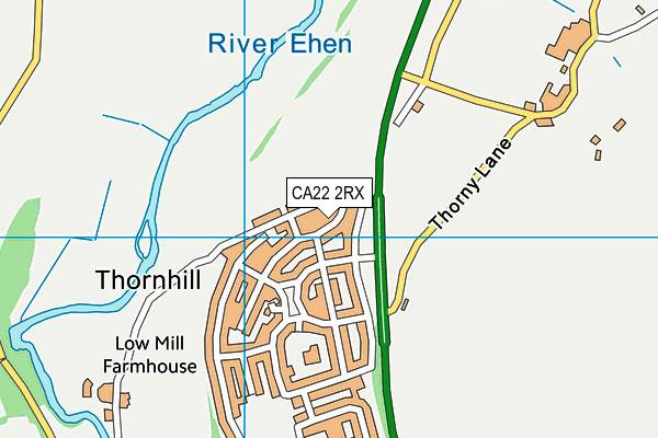 CA22 2RX map - OS VectorMap District (Ordnance Survey)