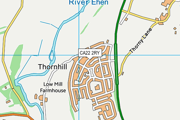 CA22 2RY map - OS VectorMap District (Ordnance Survey)