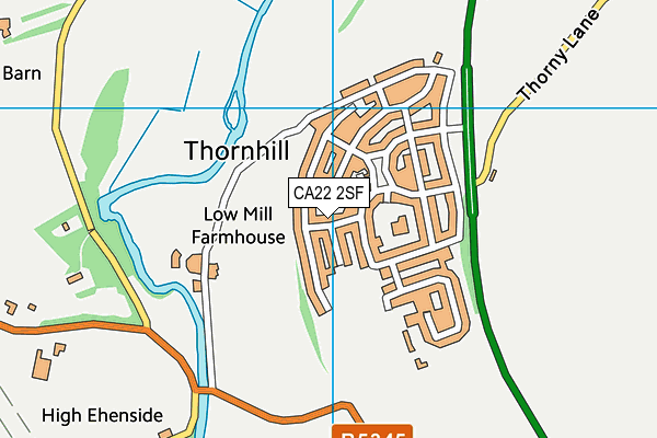 CA22 2SF map - OS VectorMap District (Ordnance Survey)