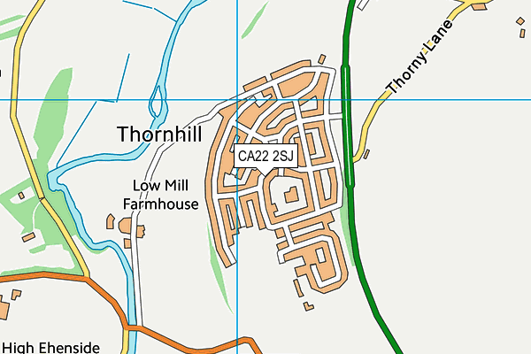 Thornhill Primary School map (CA22 2SJ) - OS VectorMap District (Ordnance Survey)
