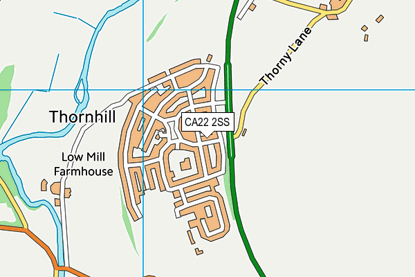 CA22 2SS map - OS VectorMap District (Ordnance Survey)