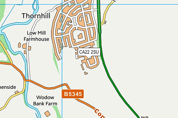 Thornhill Playing Fields map (CA22 2SU) - OS VectorMap District (Ordnance Survey)