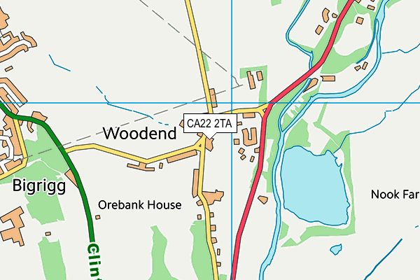 CA22 2TA map - OS VectorMap District (Ordnance Survey)