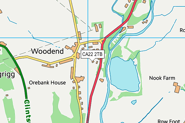 CA22 2TB map - OS VectorMap District (Ordnance Survey)