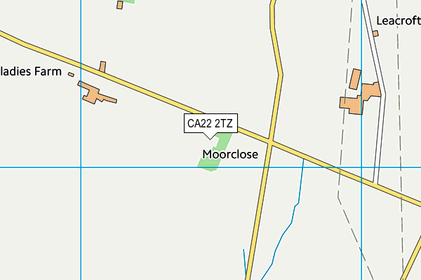 CA22 2TZ map - OS VectorMap District (Ordnance Survey)