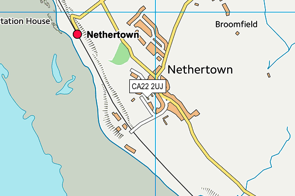 CA22 2UJ map - OS VectorMap District (Ordnance Survey)