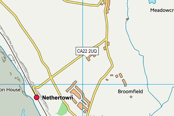 CA22 2UQ map - OS VectorMap District (Ordnance Survey)