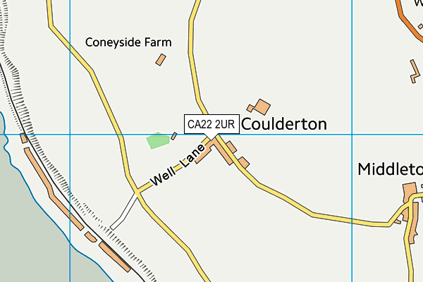 CA22 2UR map - OS VectorMap District (Ordnance Survey)