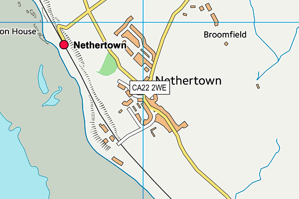 CA22 2WE map - OS VectorMap District (Ordnance Survey)