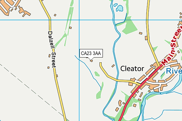 Cleator Playing Field map (CA23 3AA) - OS VectorMap District (Ordnance Survey)